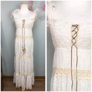 White Lace Maxi Dress